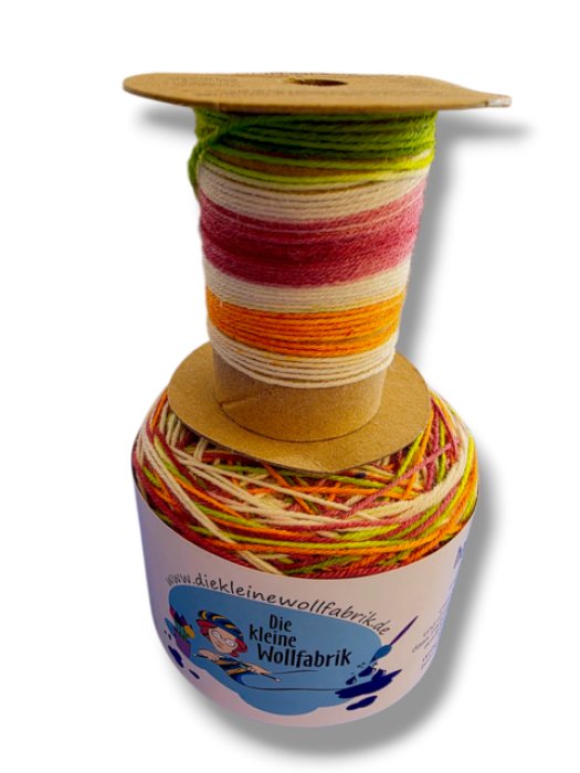 Ringel-Sockenwolle - Zitronenregen-